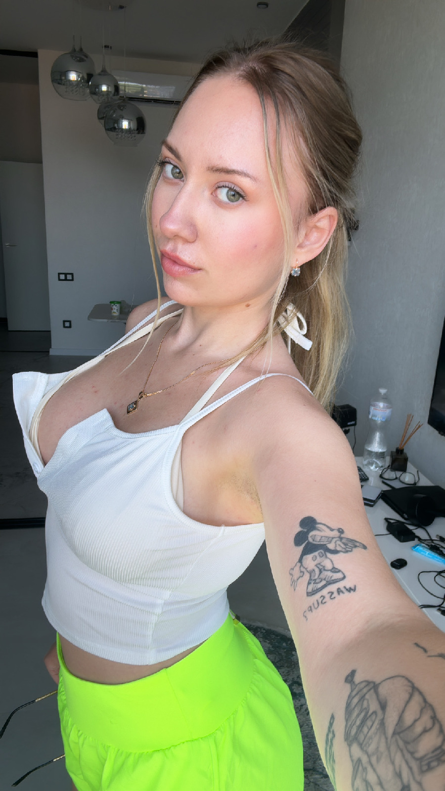 KateV in her underwear in Dublin